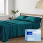 THREAD SPREAD Full Size Sheets Cotton - 400 Thread Count 4 PC 100% Cotton Full Size Sheet Sets, 16” Deep Pocket Full Size Sheets Set, Ultra Soft, Cooling Full Sheet Set, Luxury Hotel Sheets (Teal)