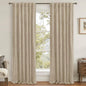 LAMIT Taupe Velvet Curtains 84 Inch for Living Room, Thick Thermal Room Darkening Drapes Elegant Back Tab and Rod Pocket Room Decor Panels for Bedroom/Sliding Glass Door, 2 Panels, 52 x 84 Inch