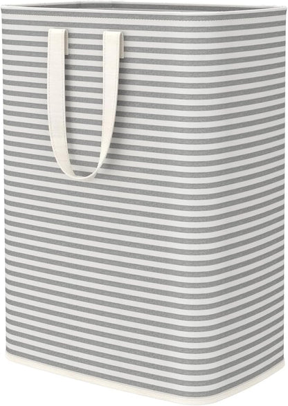 Lifewit Laundry Hamper Large Collapsible Laundry Baskets, Freestanding Waterproof Clothes Hamper with Easy Carry Handles in Laundry Room Bedroom Bathroom College Dorm for Adults, Gray, 65L