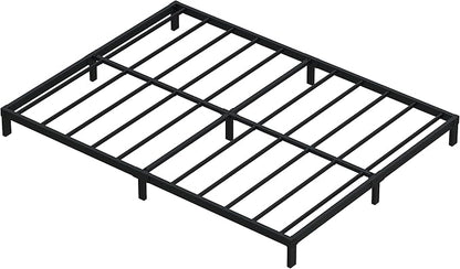 7 Inch King Bed Frame Heavy Duty Low Profile Metal Platform No Box Spring Needed Mattress Foundation, Easy to Assembly, Noise Free, Black