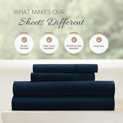 Linen Market 4 Piece Bed Sheet Set