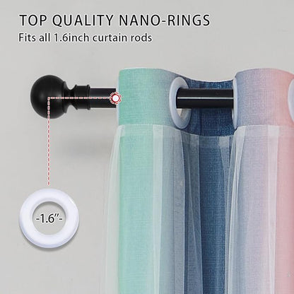 XiDi Pink Grey Girls Curtains for Bedroom, Childs Room Wall Decor Curtain, Nursery Blackout Curtains, Kids Bedroom Green Curtain 63 inchs Long 34 inches Wide 1 Panel