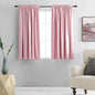 DONREN Pink Curtains for Kids Room - Home Decoration Privacy Protection Blackout Thermal Insulated Window Drape with Rod Pocket (Set of 2 Panels,42 x 45 Inch)