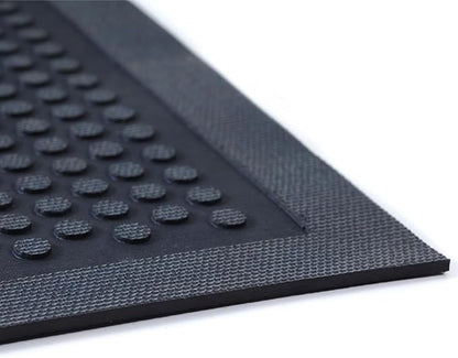 Guardian Easy Step Scraper 4X6 (45in x 69in) Indoor/Outdoor, Heavy-Duty, Solid Rubber Floor Mat,Black