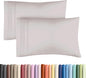 Queen Pillow Cases Set of 2 - Ultra Soft Hotel Quality Pillowcase Covers - Comfy, Cozy & Wrinkle Free - Shrink, Stain & Fade Resistant - Machine Washable Pillow Protectors - 2 Piece Set - Light Grey