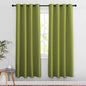 NICETOWN Room Darkening Curtains for Doorway 78 inches Long, Grommet Privacy Door Curtains Room Darkening Thermal Drapes for Bedroom/Christmas Day, Fresh Green, 2 Panels, W52 x L78