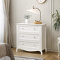 Bonnlo 31.5" W White Nightstand 3 Drawer Chest, Night Stand for Bedroom, Large Nightstand Wood Bedside Table with Drawers, 31.5" W*15.75" D*31.5" H