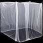 4 Corners Mosquito Net for Mosquiteros para Camas Bed Canopies Netting Bed Drapes Rectangular Mosquito Mesh for Camping Home Outdoor Travel(White,L75 X W71 X H67 Inch,1 Opening)
