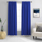 DONREN 108 inch Extra Length Curtains for Bedroom - Rod Pocket Smooth Tactility Blackout Window Panels for Patio (52 W x 108 L,Royal Blue,2 Pieces)