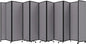 Versare Room Divider 360 Portable Wall Partition | Folding Panels | Large Freestanding Divider | Locking Wheels | Temporary Room Separator | 25' x 7'6'', Cloud Gray