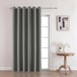 Joydeco Custom Dark Grey Textured Total Blackout Curtain for Bedroom and Living Room. Grommet Textured Thermal Insulated Room Darkening Curtain 1 Panel (Custom Size and Color)