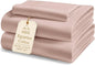 LANE LINEN Luxury 100% Twin XL Sheets Set Cotton - 1000 Thread Count, Eco Friendly Oeko-Tex Certified No Pill Fade Resistant Fully Elasticized Machine Washable Cotton Twin XL Bed Sheet - Sepia Rose