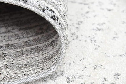 Unique Loom Del Mar Collection Area Rug - Jennifer (7' 10" Square, Gray/ Black)
