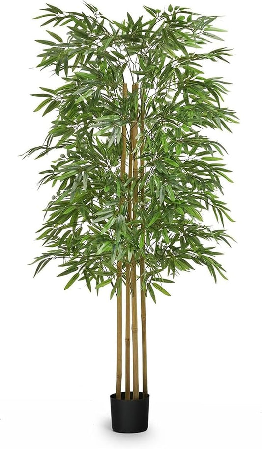 Maia Shop 5ft Artificial Bamboo Tree Plant for House, Apartment or Office – Realistic Fake Indoor Plants for Living Room, Bedroom, Bathroom, Entryway or Patio – Faux Greenery for Home Décor