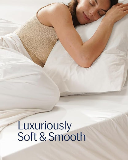 REST® Evercool®+ Top Sheet, Full/Queen Size, Arctic White, 93"X108" (1 Flat Sheet only)
