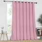 NICETOWN Blackout Patio Curtains 100 x 95 Inches Long for Sliding Door Extral Wide Blackout Curtain Panels Thermal Insulated Room Divider - Grommet Top, 100" W x 95" L, 1 Panel, Rouge Pink