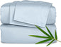Pure Bamboo King Sheets, Genuine 100% Organic Viscose Derived from Bamboo Bed Sheet Set, Luxuriously Soft & Cooling, Double Stitching, 2 Year Quality Promise (King, Glacier)