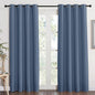 NICETOWN Blackout Curtain Panel - (Stone Blue Color) Light Blocking Room Darkening Window Drape for Nursery/Bedroom, Ring Top, W52 x L84, 1 PC