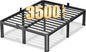 12 Inch Full Heavy Duty 3500 lbs Bed Frame with Round-Corner Legs & Anti-Squeak Design – Quick Assembly Metal Platform, No Box Spring Needed