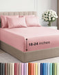 Extra Deep King Sheet Set - 6 Piece Breathable & Cooling Sheets - Hotel Luxury Bed Sheets Set - Easy & Secure Fit - Soft, Wrinkle Free & Comfy Sheets Set - Baby Pink Sheet Set with Extra Deep Pockets