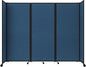 Versare Room Divider 360 Portable Wall Partition | Folding Panels | Large Freestanding Divider | Locking Wheels | Temporary Room Separator