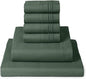Mellanni Full Sheet Set - 6-Piece Iconic Collection Bedding, (Including 4 Pillowcases), 16-Inch Deep Pocket, Easy Care, Extra Soft, Cooling Sheets, Brushed Microfiber - Emerald Green