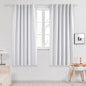 Deconovo Blackout Curtains, Thermal Insulated, W52 x L63 2 Panels, Back Tab, Machine Washable, Room-Darkening Drapes for Bedroom/Living Room Star White