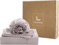 Linen World Queen Size 400TC Cooling Bed Sheet Set - 100% Organically Grown Viscose Sheets, Silky Soft & Breathable, Deep Pocket Fits Up to 16", 4-Piece Sheets with Pillowcases, Mauve