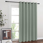 NICETOWN Sage Green Room Divider Curtains 84 inch Length, Grommet Thermal Insulated Blackout Patio Door Curtain Drape Sound Proof for Sliding Glass Door (1 Panel, W80 x L84)