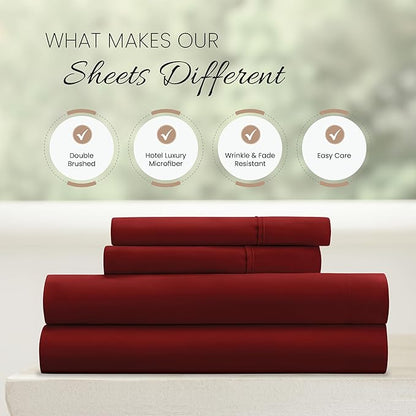Linen Market 4 Piece Bed Sheet Set