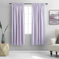 DONREN Lavender Purple Room Darkening Curtains for Kitchen - Window Treatment Rod Pocket Curtain Drapes for Bedroom(52 W by 63 Inch Length,Set of 2 Panels)