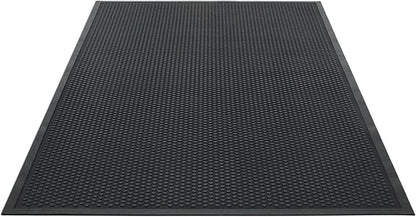 Guardian Easy Step Scraper 2X3 (23in x 35in) Indoor/Outdoor, Heavy-Duty, Solid Rubber Floor Mat,Black
