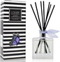 LOVSPA Reed Diffuser Set, DE-Stress Lavender Eucalyptus Scented Oil Diffuser with Sticks, Home Fragrance Accessories for Bathroom Shelf Decor, Aroma Diffusers for Home or Office Desk, USA Made