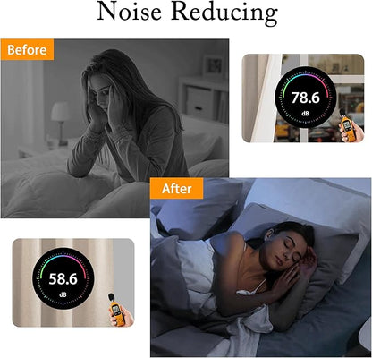 RYB HOME 4 in 1 Set Dust Filter - Soundproof - Blackout - Insulating, Energy Efficiency Linen Curtains for Kids Bedroom Living Room Divider Apartment Hotel Office Theatre, Taupe, W 52 x L 108, 2 Pcs