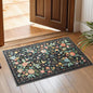 Amada 2x3 Washable Area Rug, Non-Slip & Low-Profile Entryway Rug with Reinforced Edge Binding, Boho Floral Pattern, Soft Small Rugs for Entryway, Kitchen, Living Room