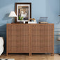 5 Drawer Dresser, 43" Tall Dresser Organizer TV Drawer Cabinet Modern Wood Storage Cabinet, Modern Wood Storage Cabinet for Bedroom, Hallway, Entryway, Walnut Oak X 2