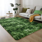PAGISOFE Area Rugs for Bedroom 4x6, Fluffy Dark Green Rugs for Living Room, Non-Slip Shaggy Carpet for Kids Boys Girls Teen Dorm Nursery Room Decor Aesthetic Modern Abstract Bedside Carpets
