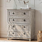 6 Drawer Dresser for Bedroom, 41" Tall Small Dressers & Chest of Drawers, Farmhouse Dresser with Metal Handle, Wood Storage Organizer Closet for Living Room, Hallway, Entryway