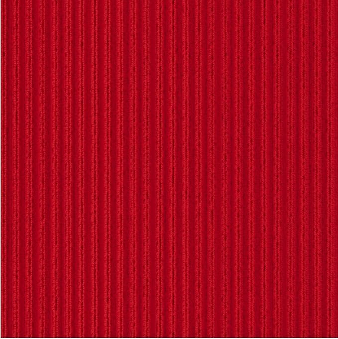 Ottomanson 2'7" x 30' Hallway Runner with Scraper Pile Extra Durable Non-Slip Rug Mat for Indoor & Outdoor Use - Ideal for Kitchen, Entryway, Patio & Garage - High-Traffic Carpet, Red