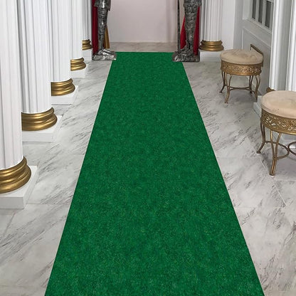 Ottomanson 2'7" x 24' Hallway Runner with Scraper Pile - Extra Durable Non-Slip Rug Mat for Indoor & Outdoor Use - Ideal for Kitchen, Entryway & Garage - High-Traffic Carpet, Green