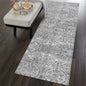 vivorug Grey Runner Rug 2x10 Machine Washable Rug with Non-Slip Backing, Ideal for Kitchen Hallway Entryway Laundry Room - Vintage, Durable, Easy Clean, Low Pile Carpet Runner