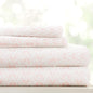 Linen Market Patterned Microfiber Queen Sheet Set 4 Piece – Oeko-TEX Certified Ultra Soft & Wrinkle-Free - 16" Deep Pocket Sheets - Easy Care Queen Size - Classic in Pink