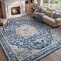PADOOR 5X7 Area Rug,Rugs for Living Room,Soft Blue Rugs for Bedroom,Machine Washable Rug Non Slip Carpet for Dining Room Living Room Bedside Office