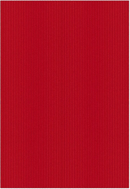 Ottomanson 6'6" x 10' Mud Mat Area Rug Scraper Carpet - Non-Slip, Dirt Trapping for Indoor & Outdoor Use - Ideal for Entryway, Garage, Kitchen, Patio & High-Traffic Areas, Red
