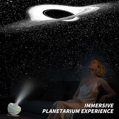 Galaxy Projector, Star Projectors Home Planetarium Space Ceiling Starry Sky Night Light with Light Strip, Meteor and Galaxy Projector & 2 Films Set for Kid Adult Gift