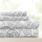 Linen Market Patterned Microfiber King Sheet Set 4 Piece – Oeko-TEX Certified Ultra Soft & Wrinkle-Free - 16" Deep Pocket Sheets - Easy Care King Size - Coarse Paisley Navy