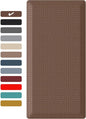 Ophanie Kitchen Mats for Floor, 3/4 Inch Thick Kitchen Rugs, 24'' x 70'' Anti Fatigue Standing Cushioned Mat, Waterproof,Comfort Ergonomic Mat for Office, Home, Sink, Brown Non-Slip Bottom