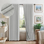 Pitalk 63 Inch Length Curtains for Living Room Black Out 2 Panel Faux Linen Rustic Country Farmhouse Style Room Darkening Light Gray Blackout Curtains for Bedroom Dove Grey 52 x 63 Inches Long