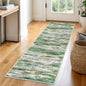 2x6 Modern Abstract Runner Rug for Hallway, Green Grey Multi Super Soft Hallway Decor Kitchen Rugs with Non-Slip, Non-Shedding Washable Rug for Entryway Bedroom Laundry Indoor