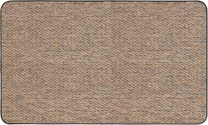 House, Home and More Skid-Resistant Carpet Indoor Area Rug Floor Mat - Black Ripple - 3 Ft X 5 Ft - Non Slip Rubber Backing, Stain Resistant, Dog Friendly, Living Room Bedroom Kitchen Entryway